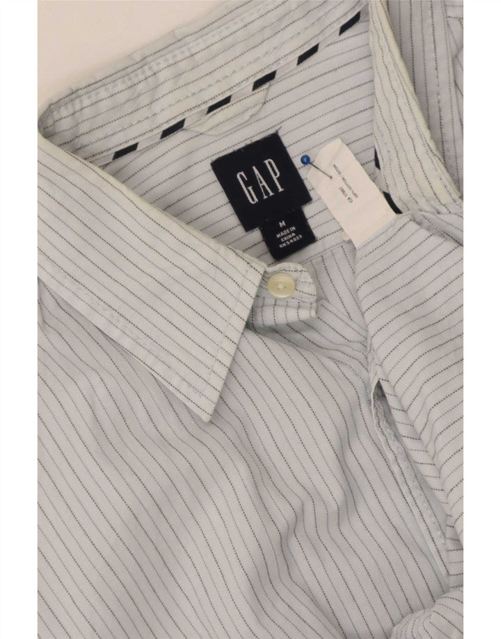 Мужская рубашка Gap, хлопковая синяя полоска среднего размера