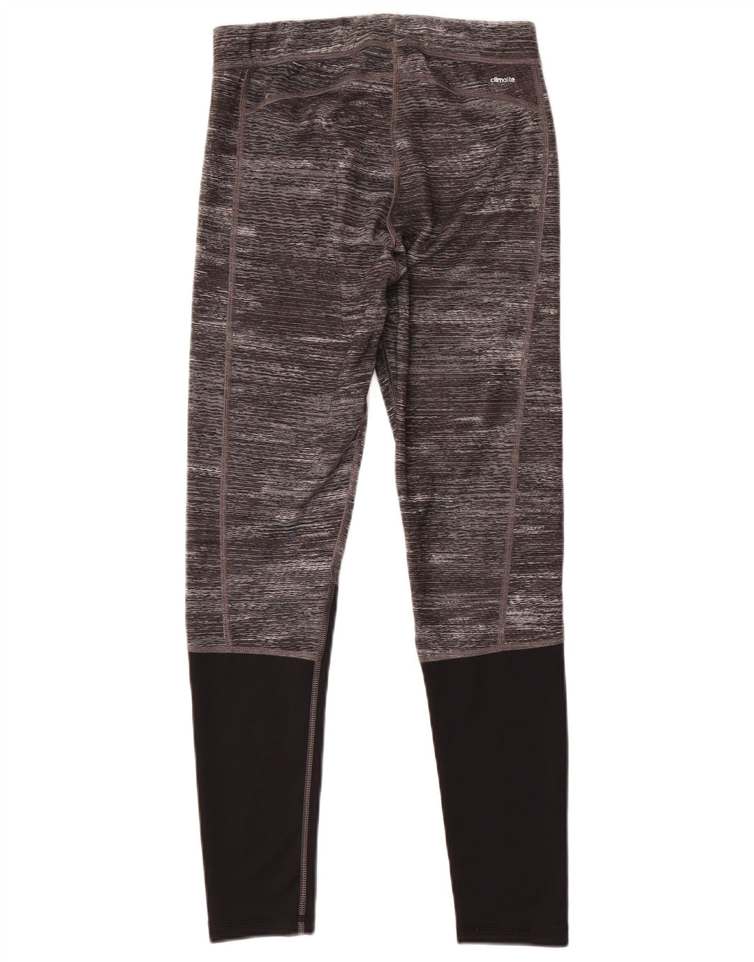 Женские леггинсы Adidas Tech Fit UK 12/14, средний серый полиэстер с цветными блоками