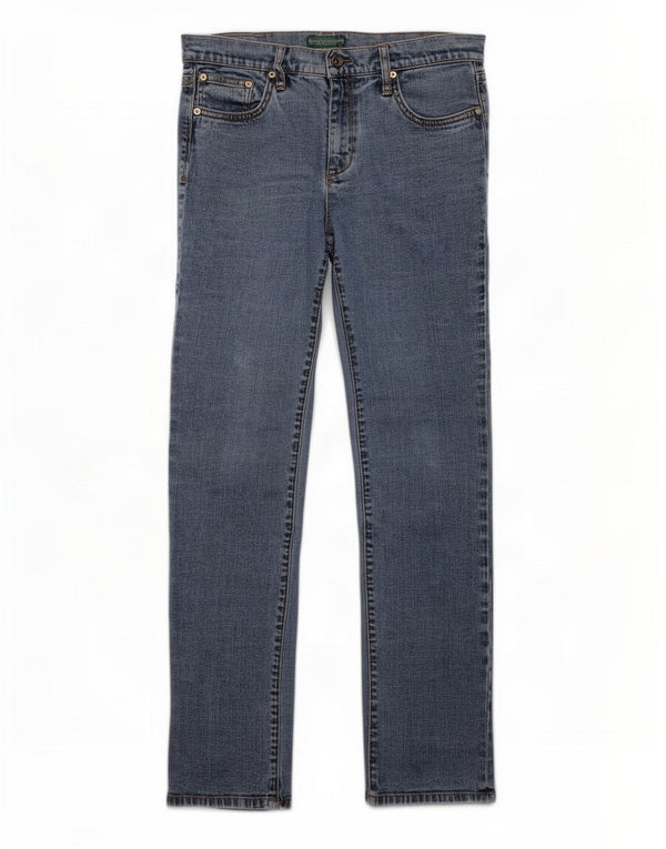 Женские узкие джинсы Ralph Lauren США 8, средние W30 L30, синие, хлопок
