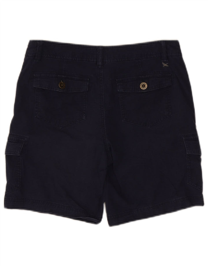 EDDIE BAUER Womens Cargo Shorts US 2 XS W30  Navy Blue Cotton