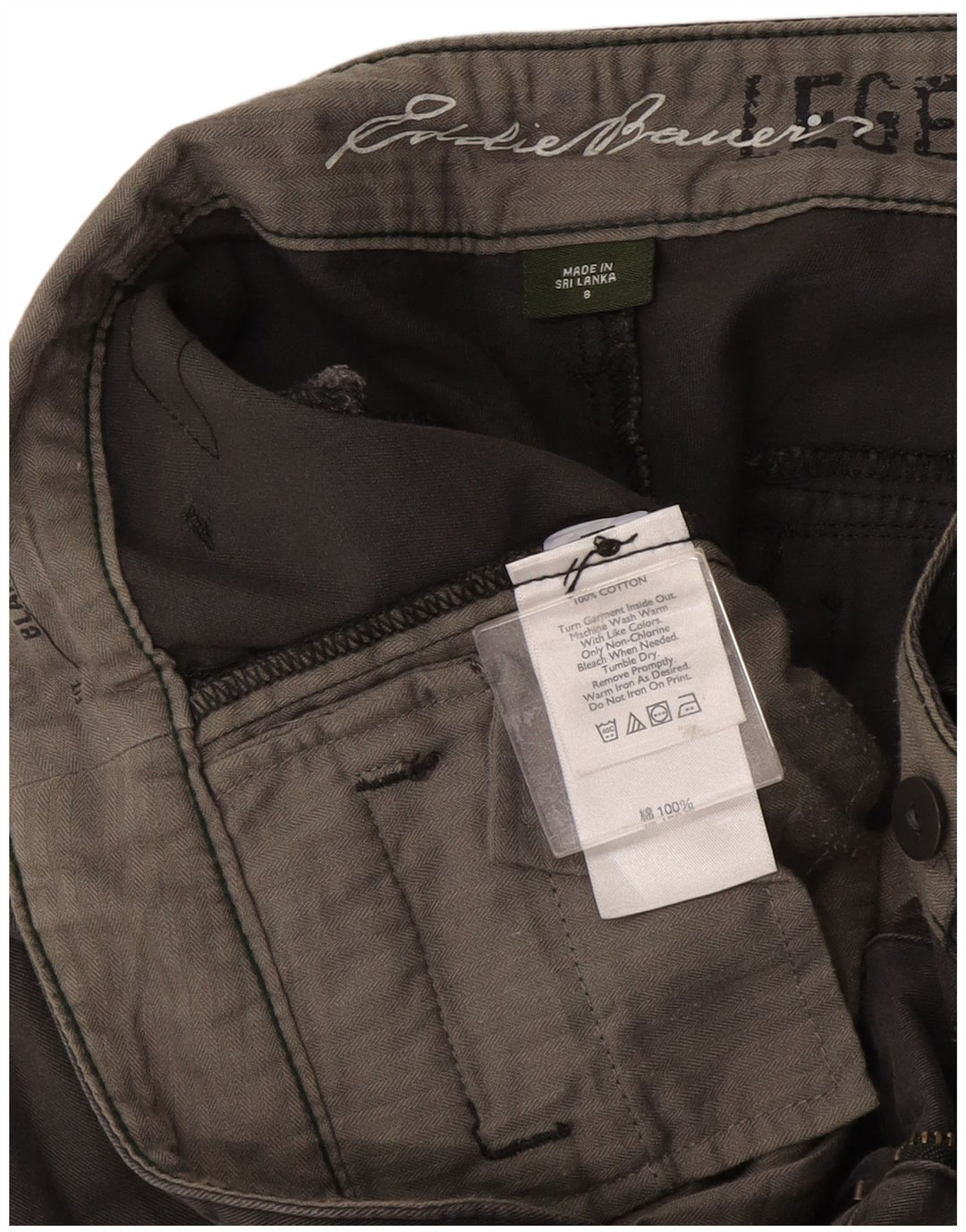 Женские шорты чинос Eddie Bauer US 8 Medium W30 Серые хлопковые