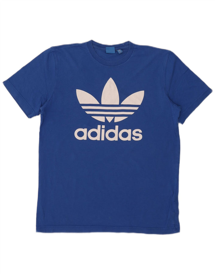 Мужская футболка с рисунком Adidas Top Medium Blue Cotton