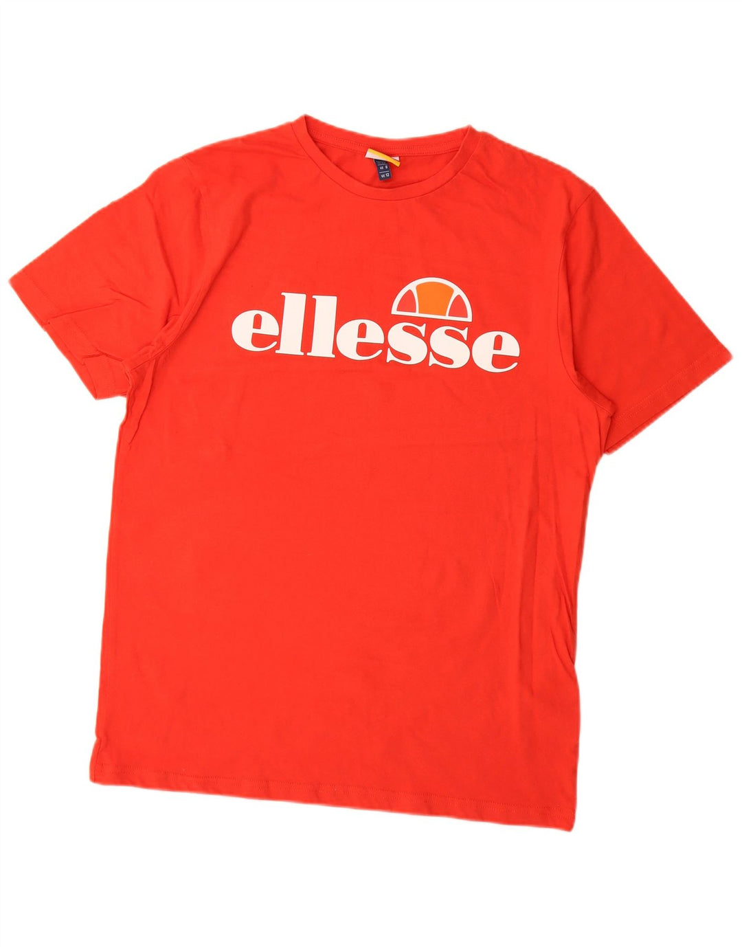 Женская футболка с рисунком Ellesse Top UK 12, средний красный хлопок, красный