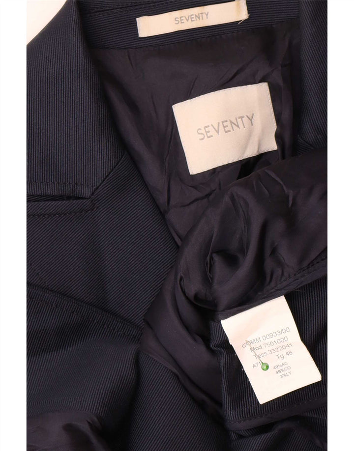 Женский пиджак Seventy на 2 пуговицах IT 48 XL Темно-синий, хлопок
