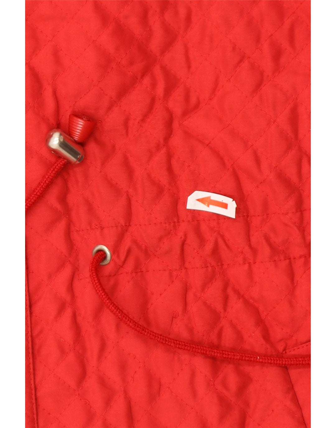Alba Fornari Женская стеганая куртка оверсайз с капюшоном UK 10, маленькая красная