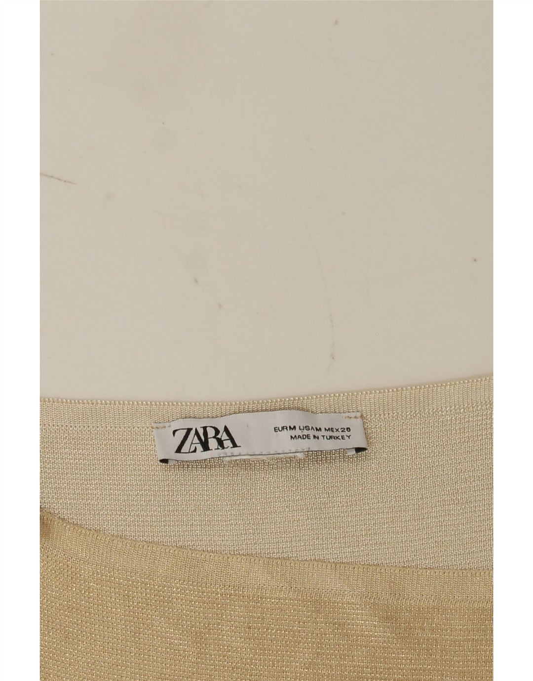Женский укороченный топ на бретельках Zara UK 12, средний бежевый
