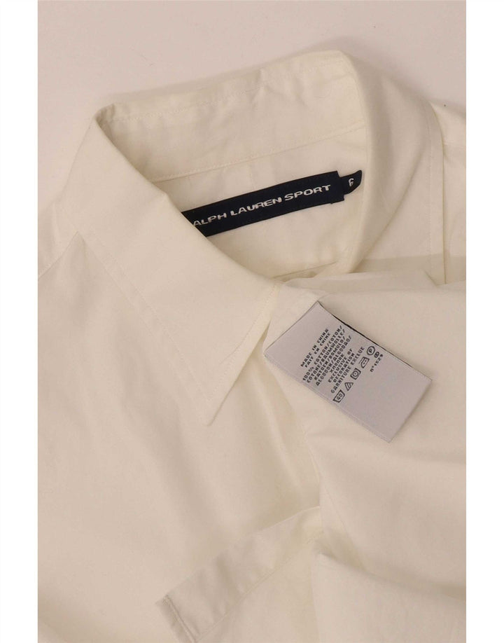 Женская рубашка Ralph Lauren US 6, средний размер, белый хлопок, хлопок