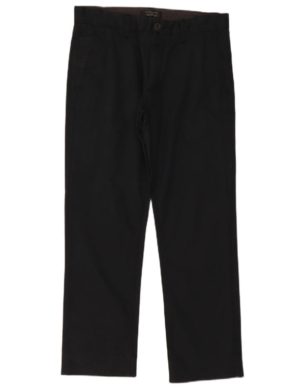 Мужские прямые брюки-чиносы Zara EU 38 Small W30 L28, черные