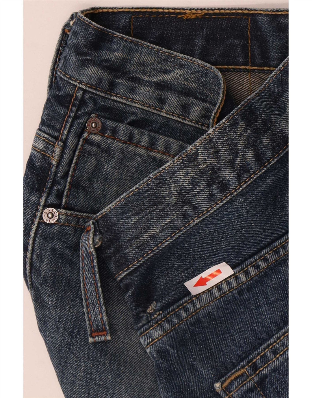 Мужские джинсы Levi's 507 Bootcut W30 L28 синие, хлопок