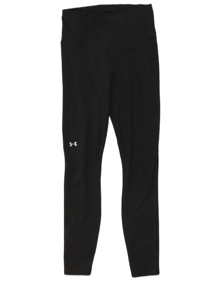 Женские облегающие леггинсы Under Armour UK 12, средний черный полиэстер