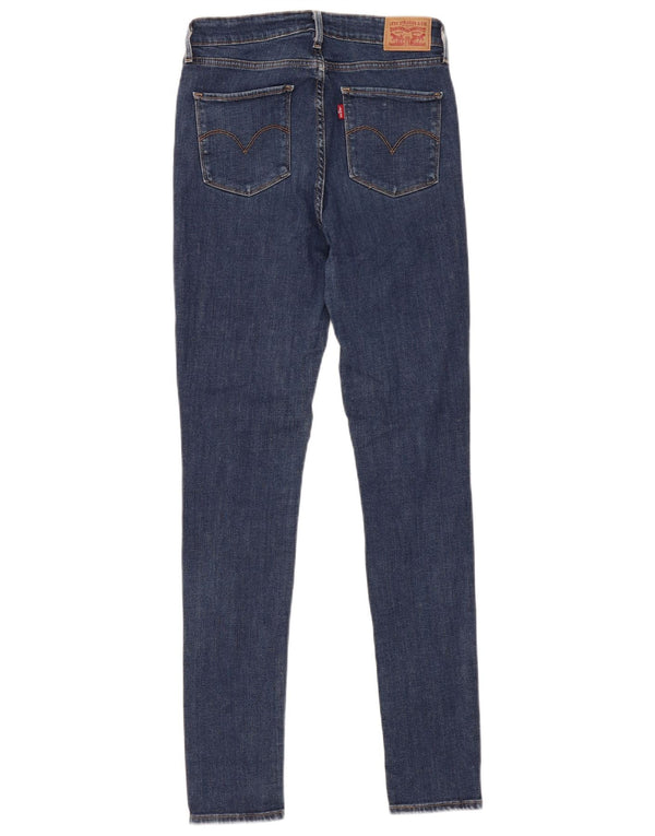 Женские джинсы скинни Levi's W30 L32 синие, хлопок