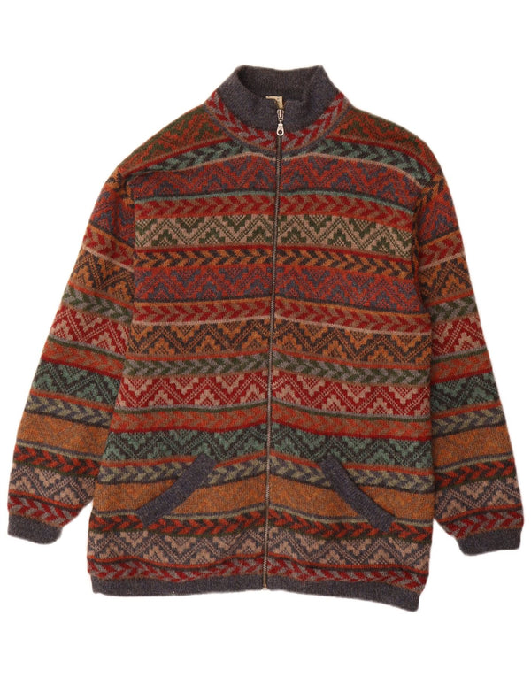 Женский удлиненный кардиган Waliki, Великобритания, 18 XL, разноцветный с геометрическим рисунком