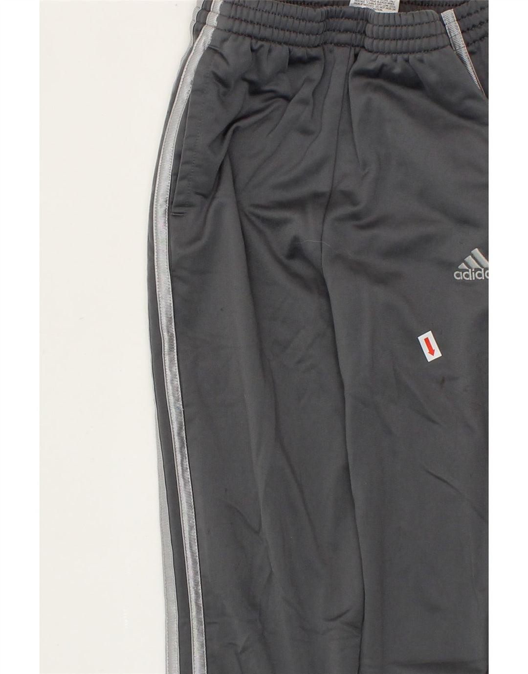 ADIDAS Boys Tracksuit Trousers Joggers 6-7 Years Grey Polyester Vintage Adidas and Second-Hand Adidas from Messina Hembry 
