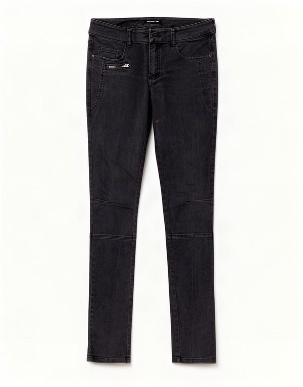Женские джинсы скинни Massimo Dutti EU 38 Small W28 L34, черный хлопок