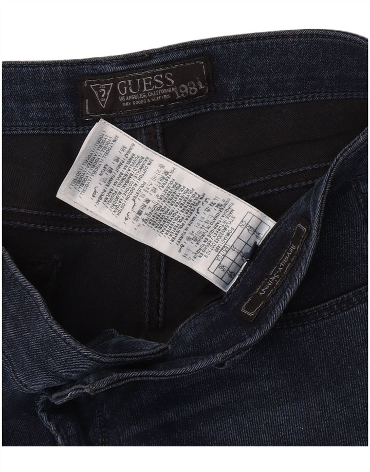 Женские джинсы скинни Guess Beverly W29 L27, синий полиэстер