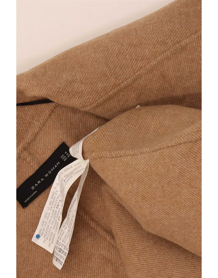 Женский удлиненный кардиган оверсайз Zara UK 14, средний бежевый