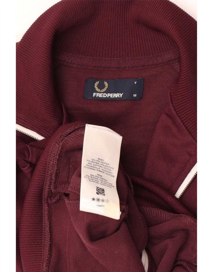 Спортивный костюм Fred Perry для мальчиков, верхняя куртка 9–10 лет, средний темно-бордовый цвет с блоками