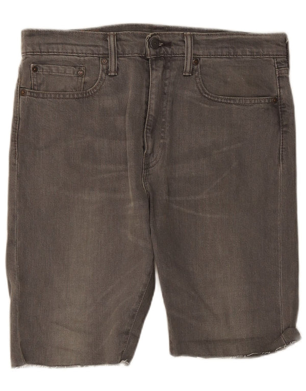 Мужские джинсовые шорты Levi's 522 W32, хлопок среднего серого цвета