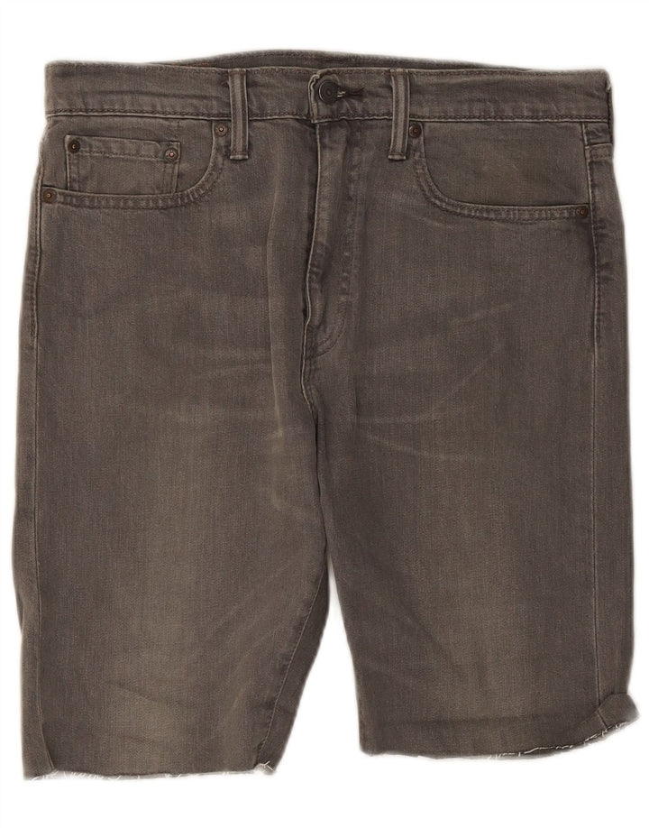 Мужские джинсовые шорты Levi's 522 W32, хлопок среднего серого цвета
