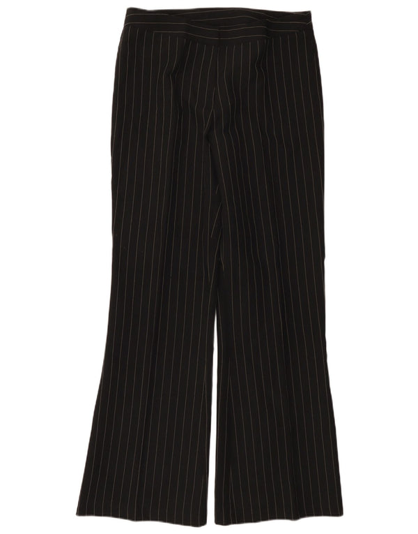 Женские повседневные брюки A WEAR Bootcut UK 14, средние W30 L32, черные в полоску