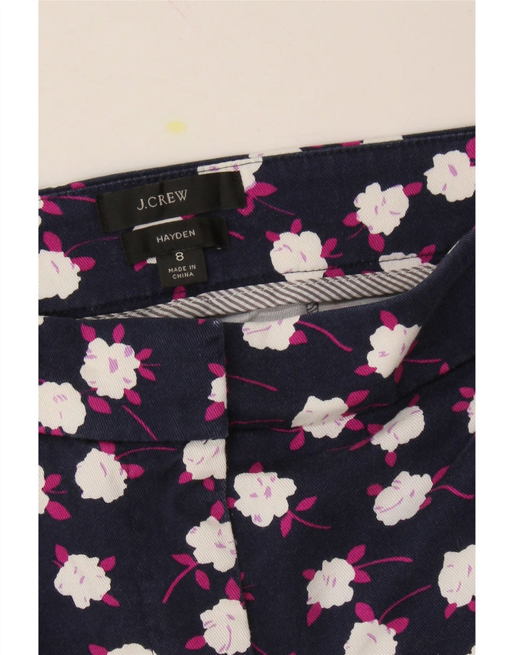 J. CREW Womens Hayden Cropped Trousers US 8 Medium W32 L24 Navy Blue Vintage J. Crew and Second-Hand J. Crew from Messina Hembry 