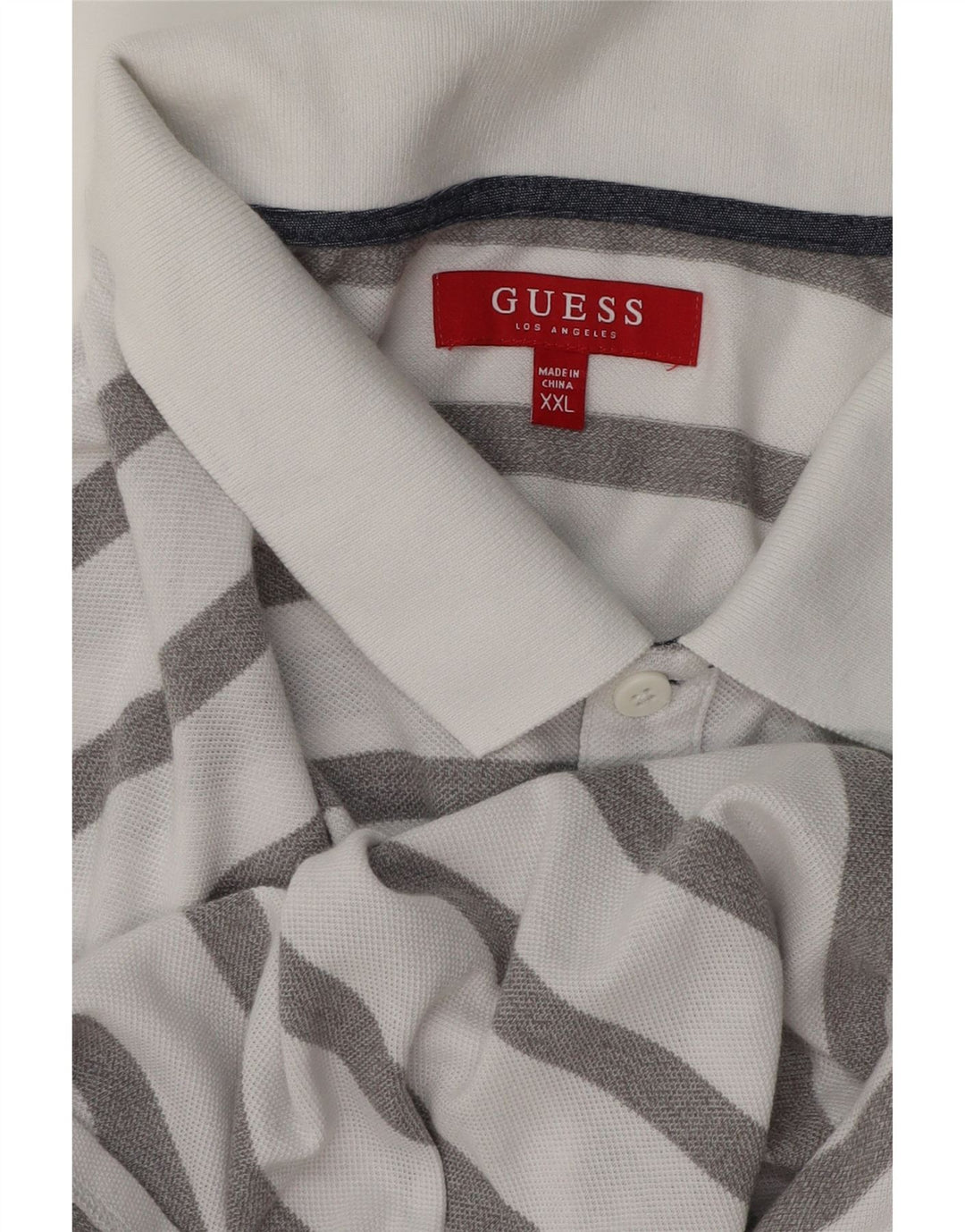 Мужская рубашка-поло Guess 2XL в белую полоску