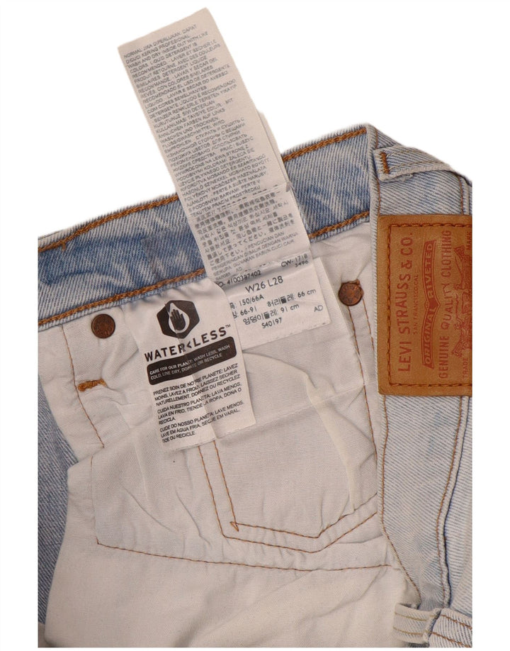 Женские прямые джинсы Levi's 501 W26 L28 синие, хлопок