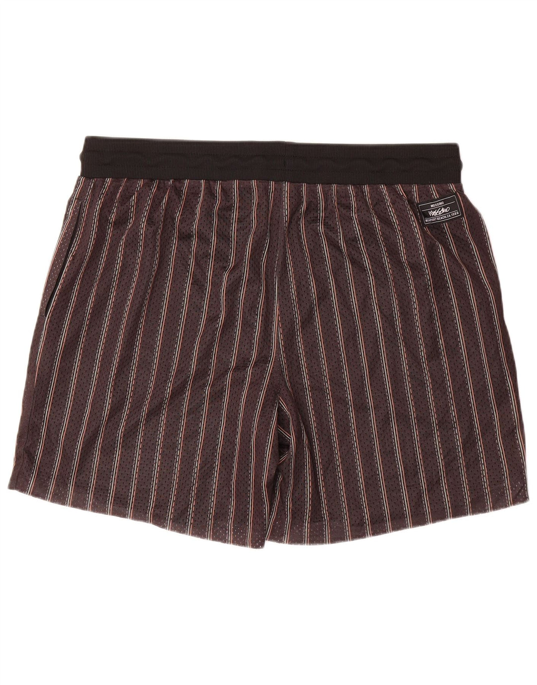 MOSSIMO Mens Graphic Swimming Shorts 2XL  Black Striped Polyester