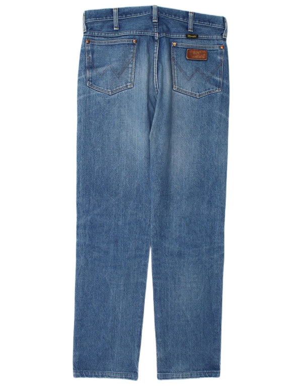 Мужские прямые джинсы Wrangler W32 L31, синий хлопок