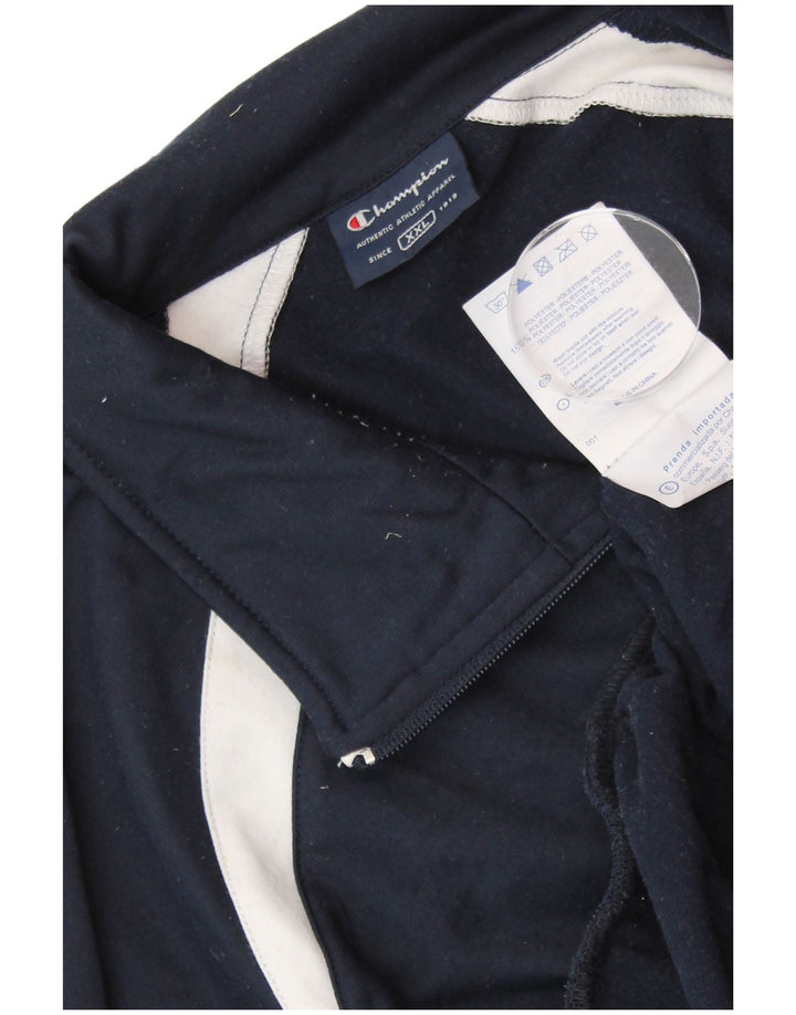 Мужской спортивный костюм CHAMPION, верхняя куртка 2XL, темно-синий, полиэстер с цветными блоками