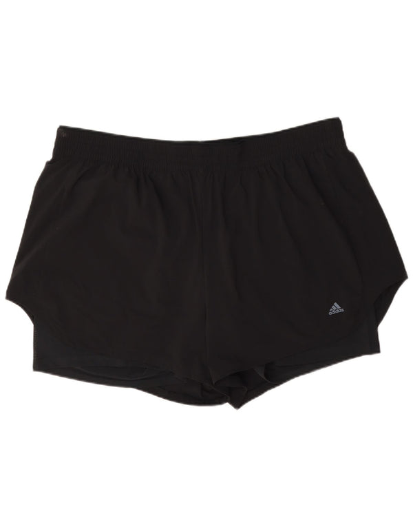 Женские спортивные шорты Adidas UK 24/26 2XL, черный полиамид