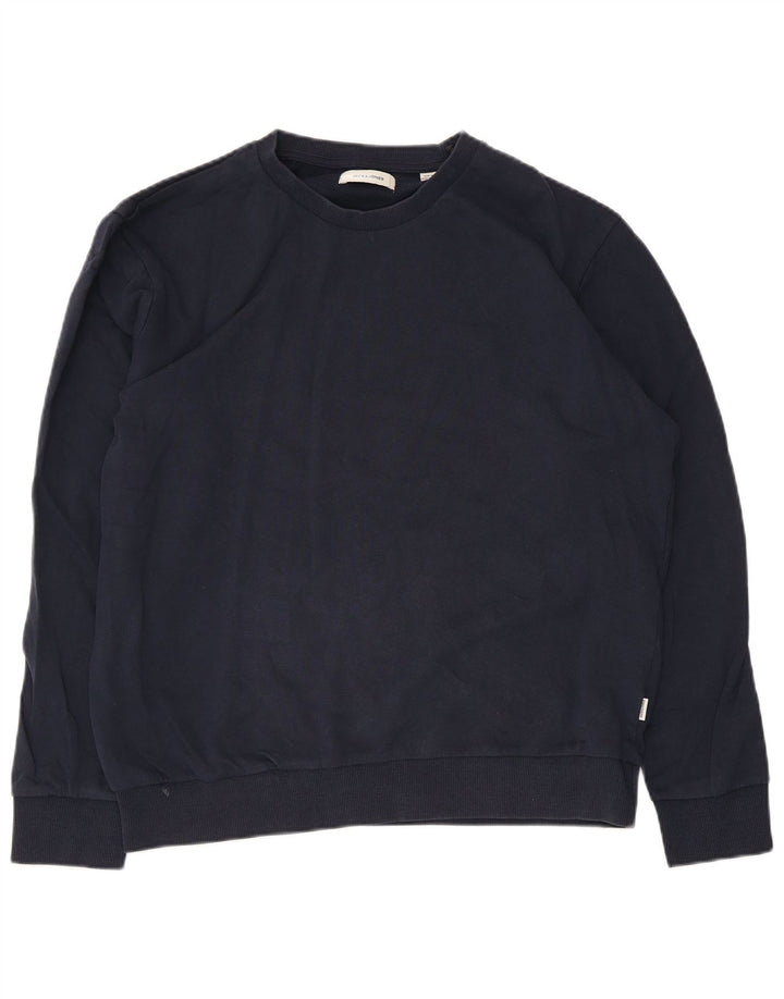 Мужской свитер Jack & Jones, джемпер XL, темно-синий, хлопок