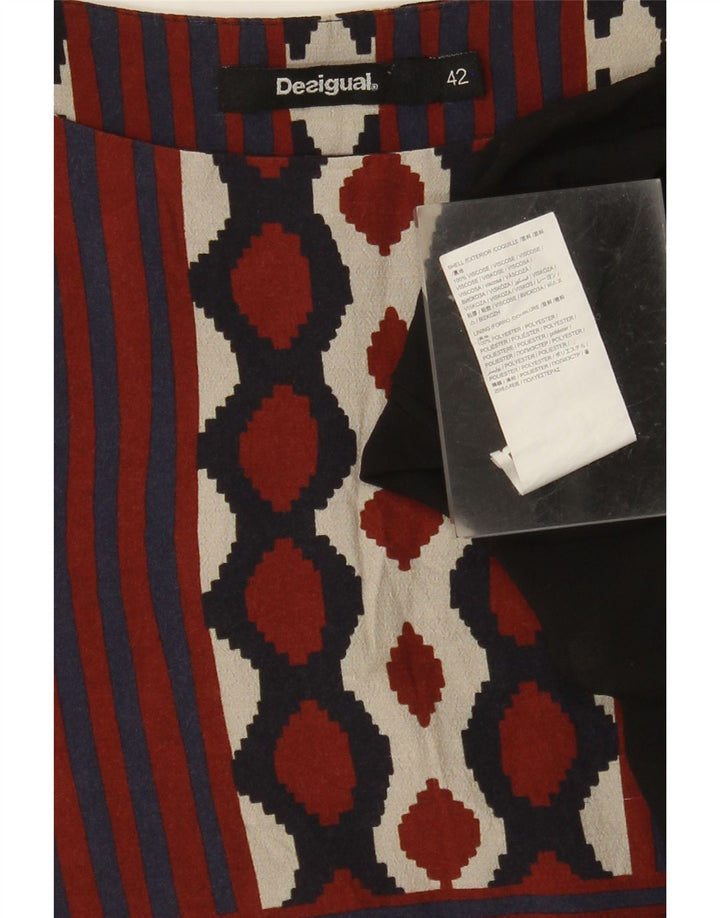 DESIGUAL Женское платье А-силуэта EU 42, большое разноцветное с геометрическим рисунком