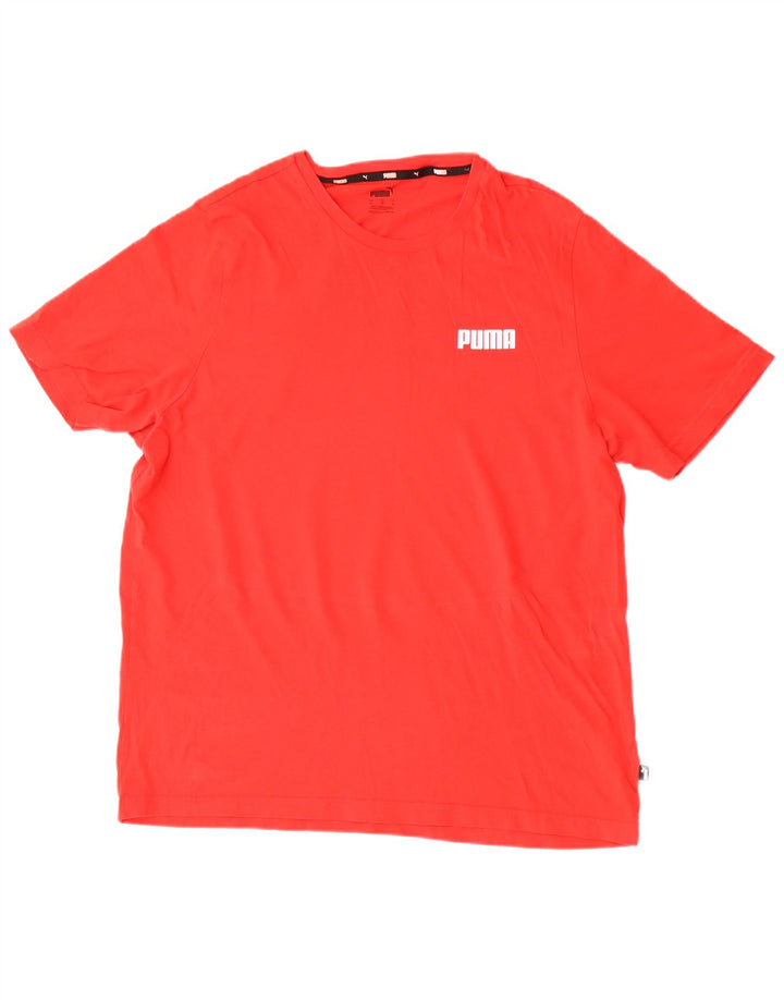 Мужская футболка Puma XL, красный хлопок
