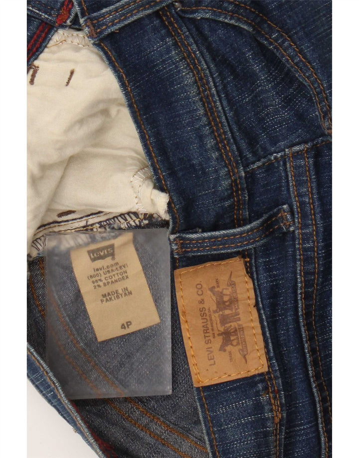 Женские джинсы-капри Levi's 512 США 4, маленькие W28 L18, темно-синие