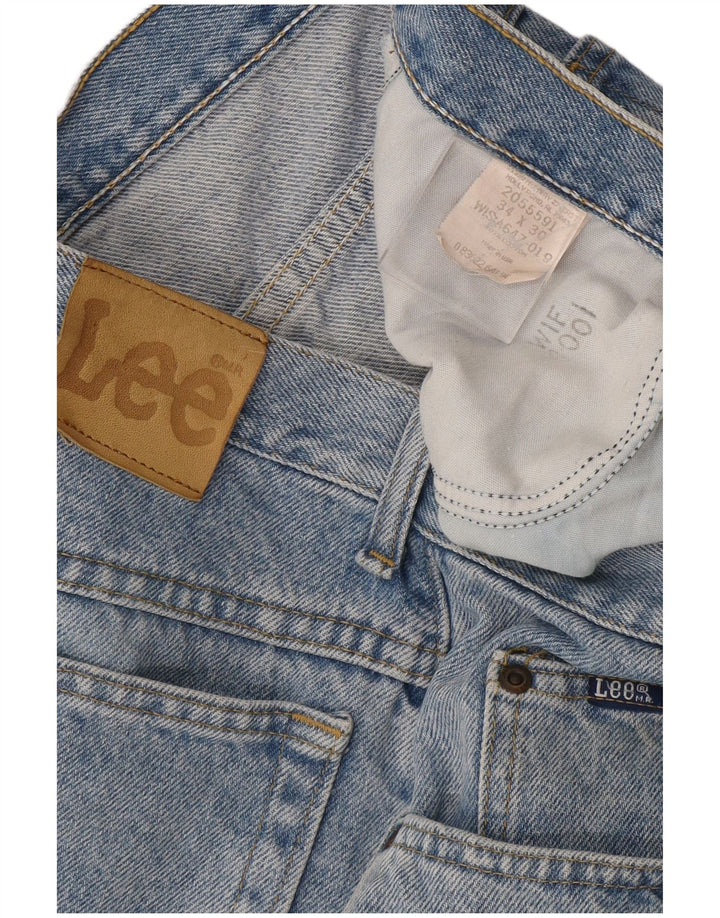 Мужские прямые джинсы Lee W34 L30, синий хлопок