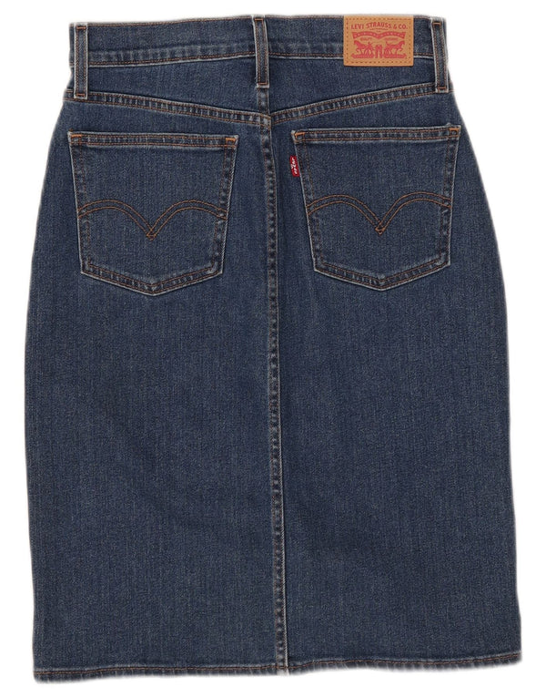 Женская джинсовая юбка Levi's W24 XS, синяя, хлопок