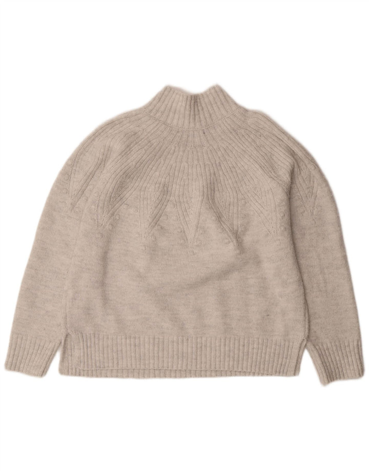 Женский джемпер с высоким воротником Marks & Spencer, Великобритания, 16, большой Off White