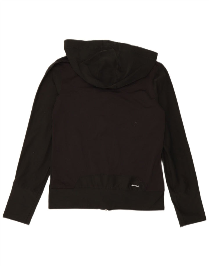 ADIDAS Womens Climacool Zip Hoodie Sweater UK 10 Small Black Polyester
