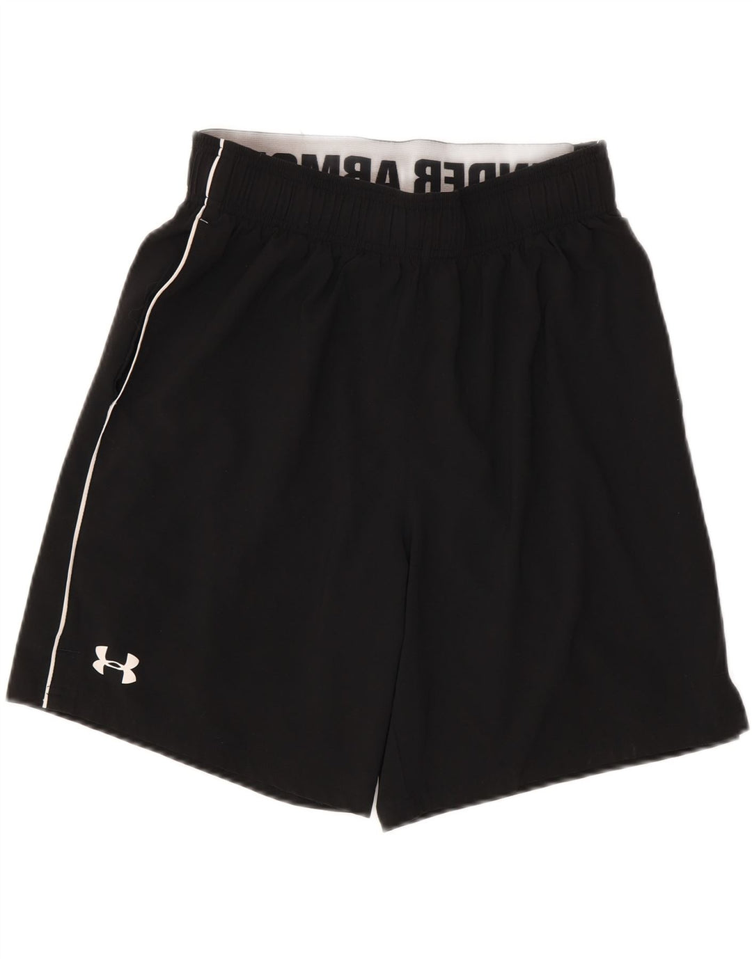 Мужские спортивные шорты с рисунком UNDER ARMOR, средний черный, полиэстер