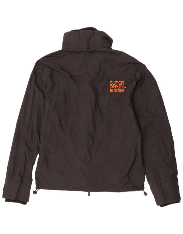 Женская ветровка Superdry UK 18 XL, черный нейлон, спортивная