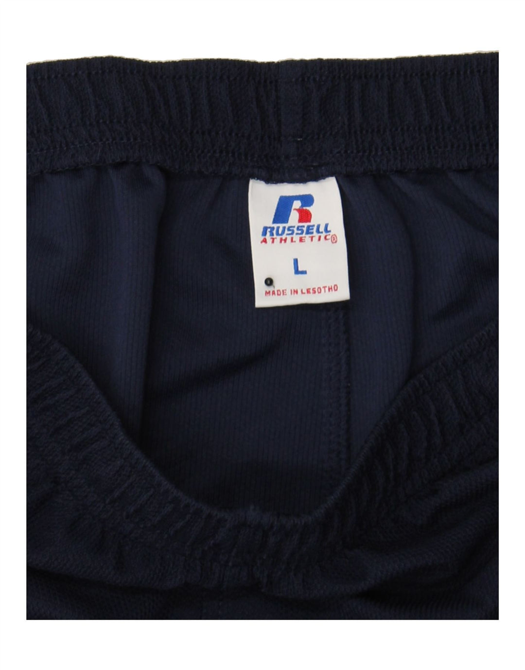 RUSSELL ATHLETIC Mens Tracksuit Trousers Large  Navy Blue Polyester Vintage Russell Athletic and Second-Hand Russell Athletic from Messina Hembry 
