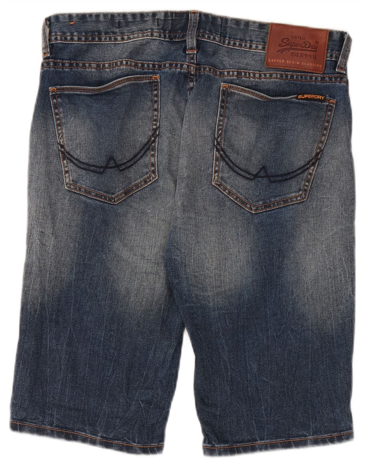 Мужские джинсовые шорты Superdry W30, средний синий хлопок