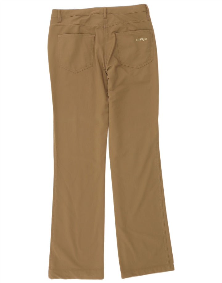 Женские повседневные брюки Chervo Bootcut IT 42 Medium W28 L32 Бежевый полиэстер