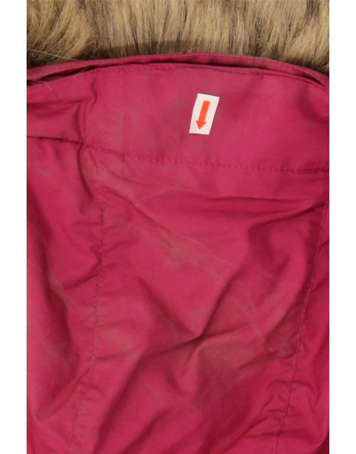 Женская стеганая куртка с капюшоном Jack Wolfskin, Великобритания, маленький розовый полиэстер, 8/10