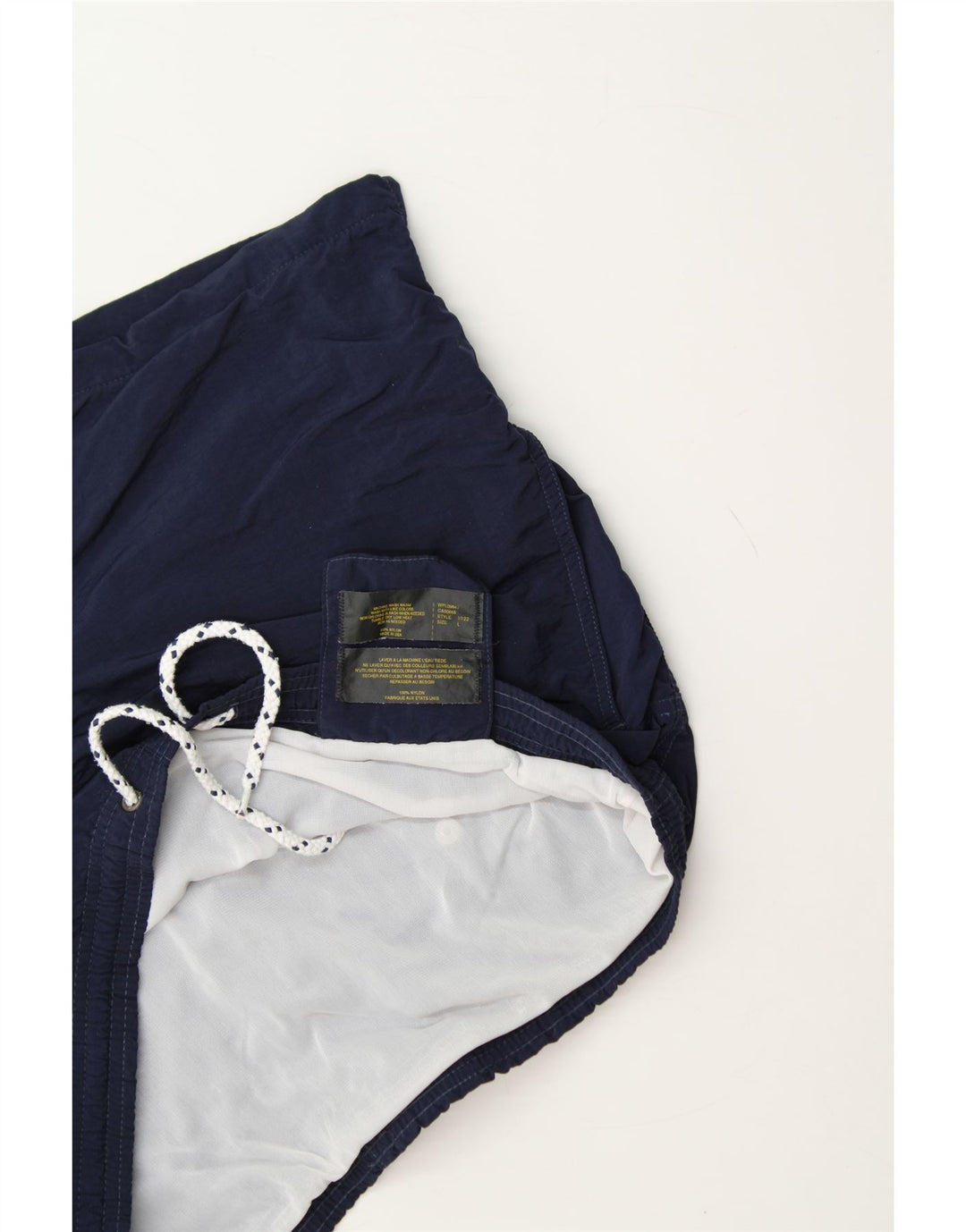 EDDIE BAUER Mens Swimming Shorts Large Navy Blue Nylon Vintage Eddie Bauer and Second-Hand Eddie Bauer from Messina Hembry 