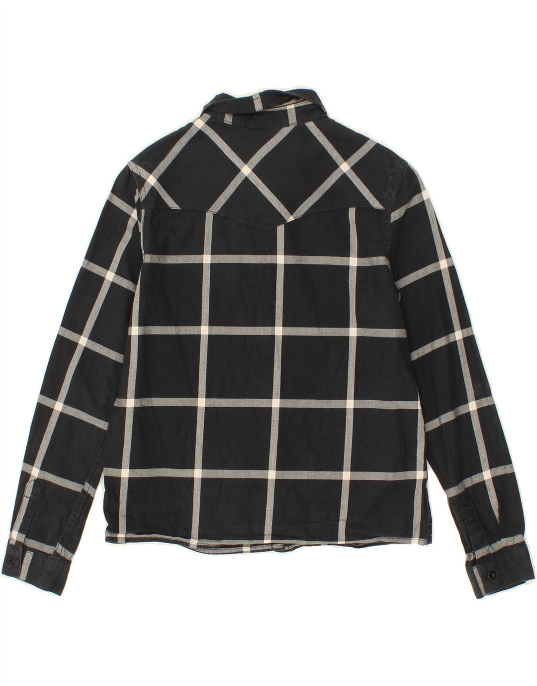 LEVI'S Girls Shirt 11-12 Years Black Check Cotton Vintage Levi's and Second-Hand Levi's from Messina Hembry 
