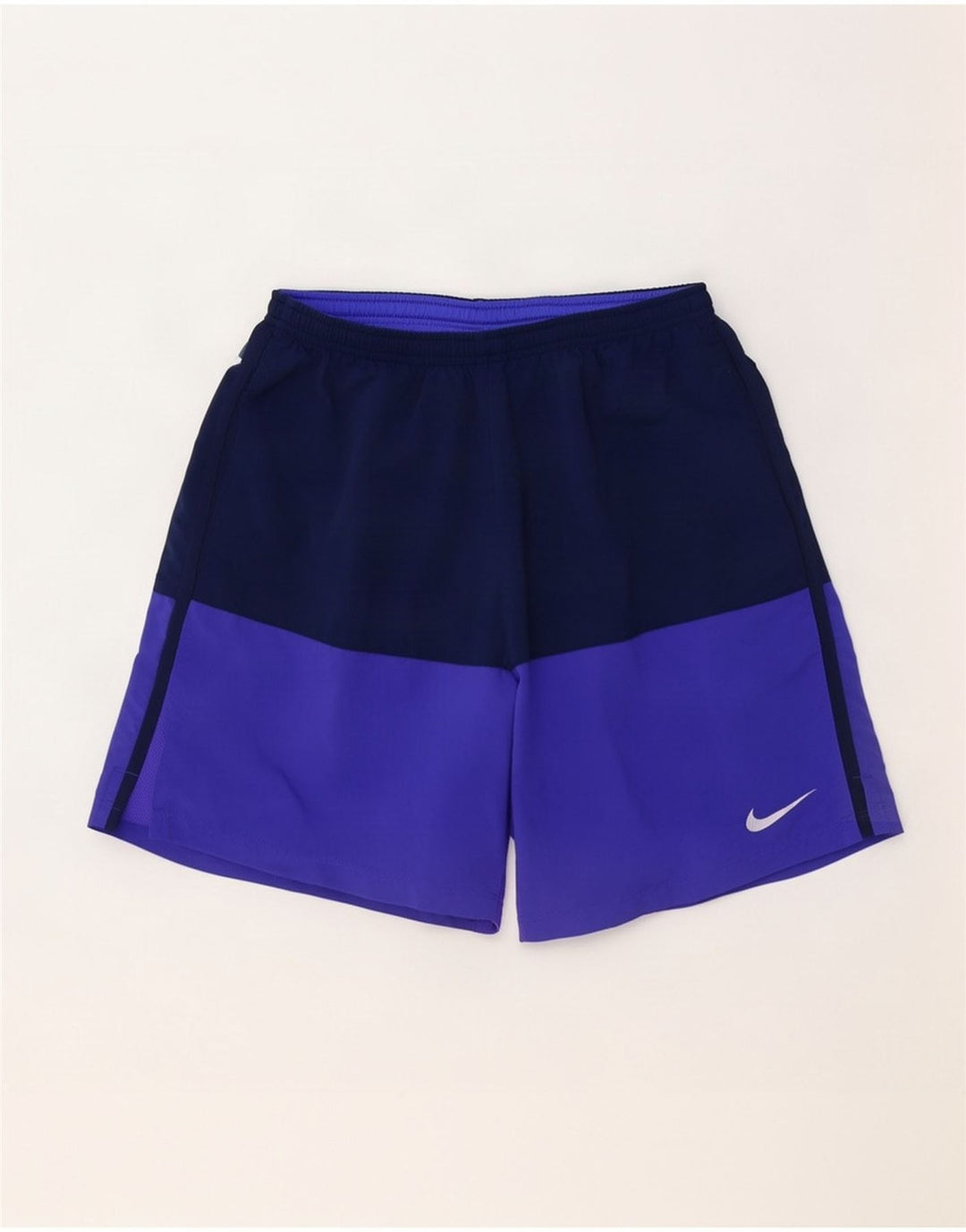 Мужские спортивные шорты Nike Dri Fit, большие фиолетовые, полиэстер с цветными блоками