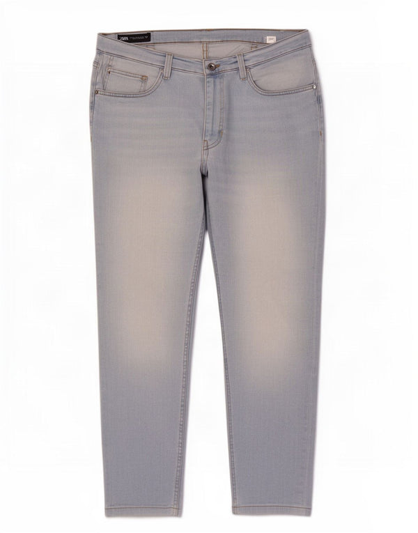 Мужские узкие джинсы Zara EU 42, большие W32 L26, синие, хлопок