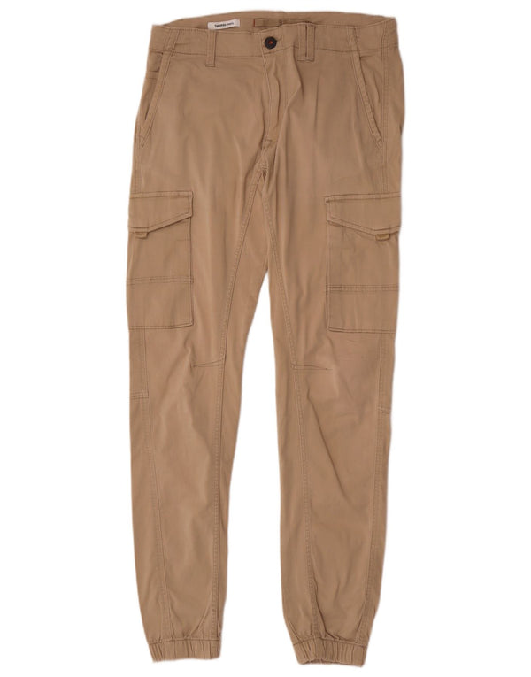 Мужские брюки-карго Jack & Jones Paul Tapered W31 L34, бежевый хлопок